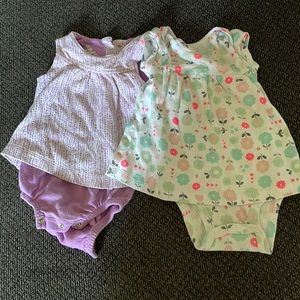 Set of 3-6 months dresses